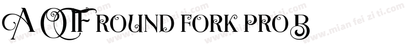 A-OTF round fork pro B字体转换